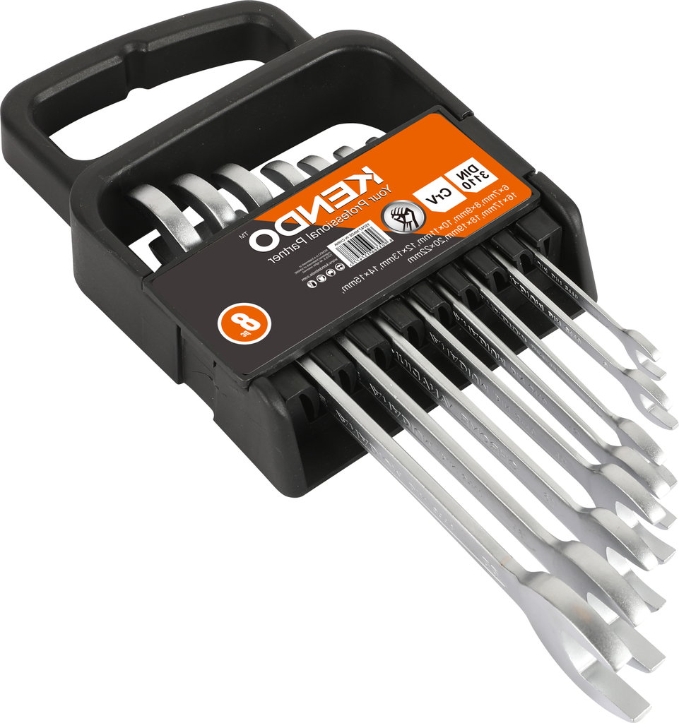 Double open end spanner set 8pcs