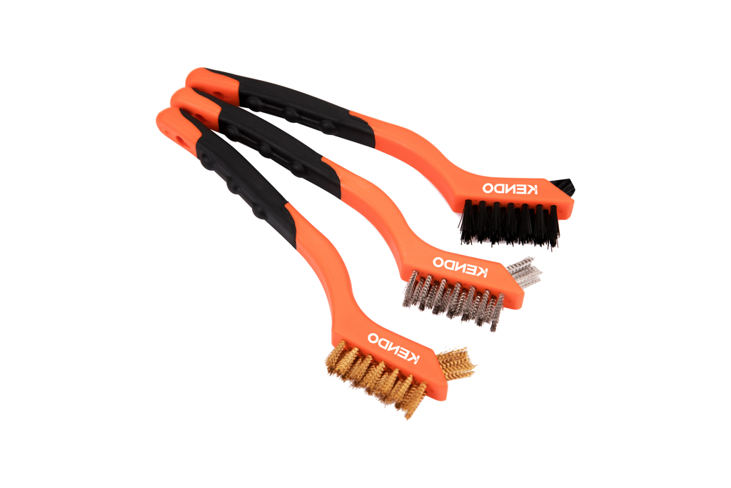 Mini staalborstel set - 3st