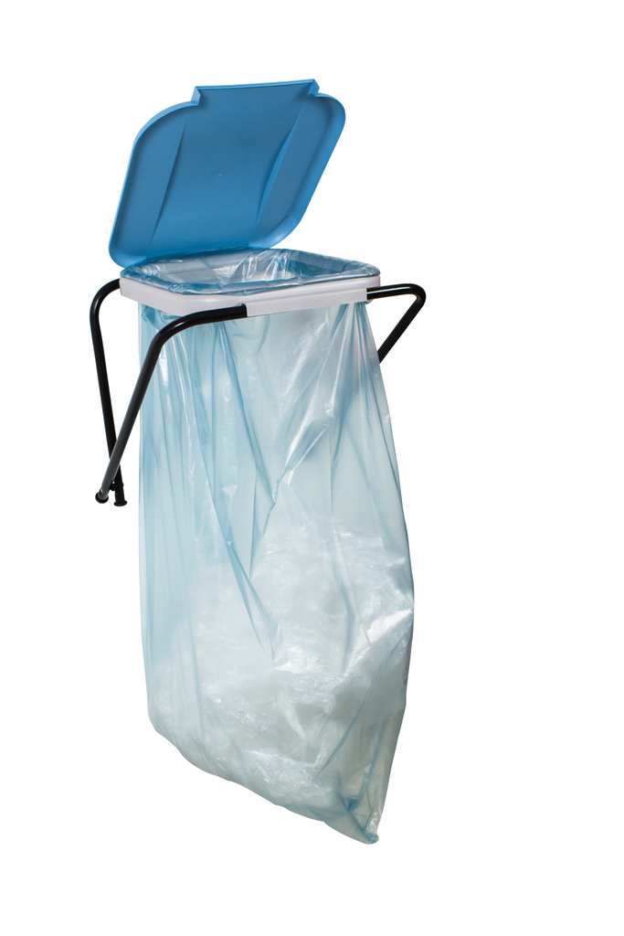 Refuse bag holder: wall mounted