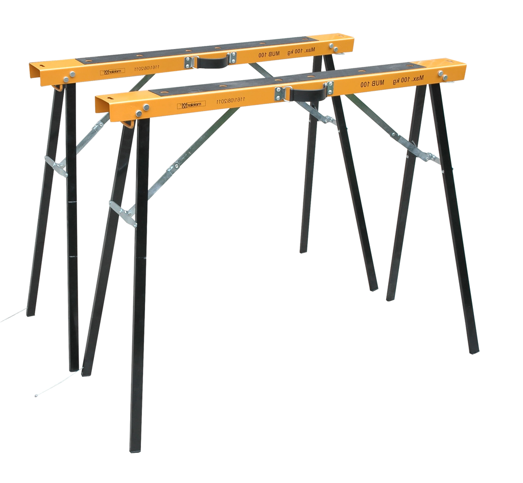 Set de 2 tréteaux en métal