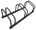 Galvanized or black bike rack