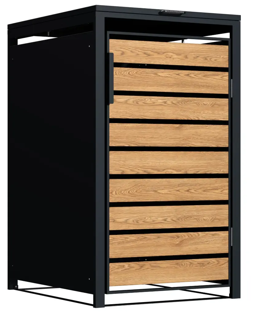 Single wheelie bin storage