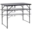 Table pliante hauteur réglable 