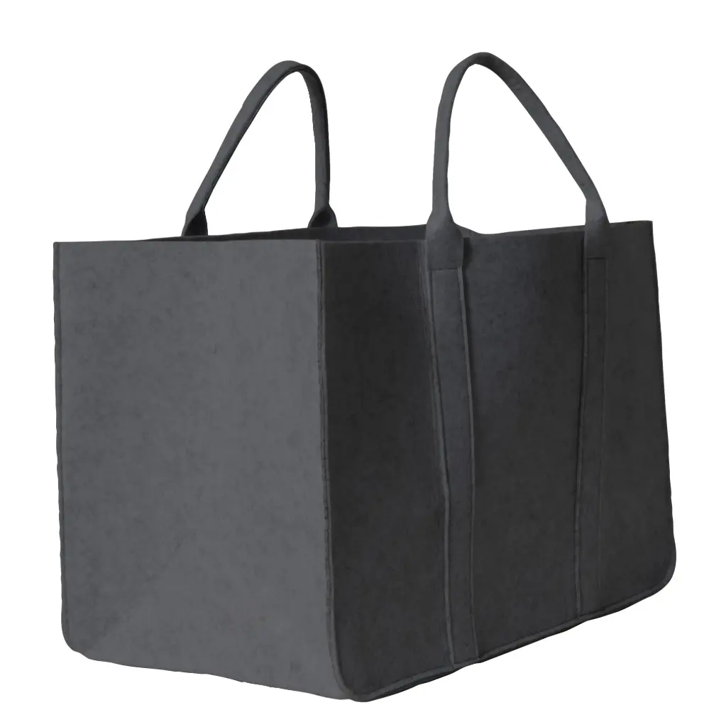 Felt basket with handles