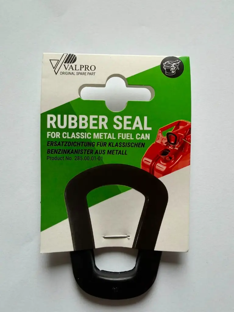 Rubber seal for classic metal fuel can