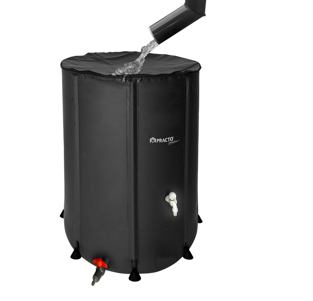 Foldable rain barrel