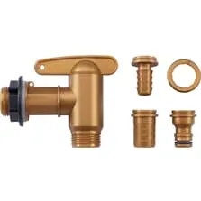 Plastic tap for rain barrel series PE and Gardena