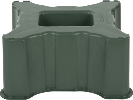 Pied tonneau de pluie rectangulaire - vert