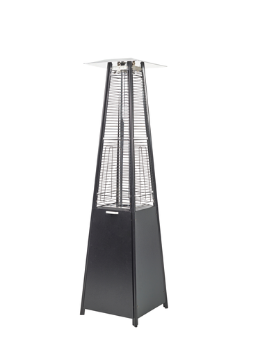 TERRASVERWARMER PYRAMID ZWART 1.90M + WIELEN