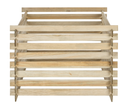Wooden garden compost box