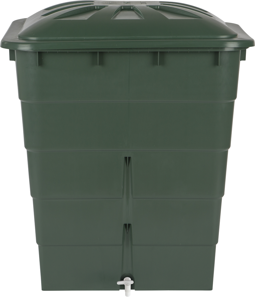 Rectangular rain barrel