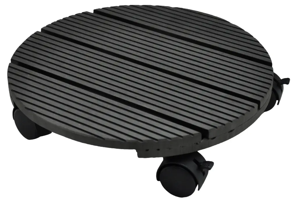 Support pot à roulettes wpc