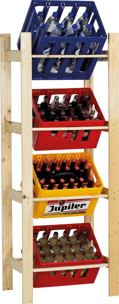 Crate holder wood