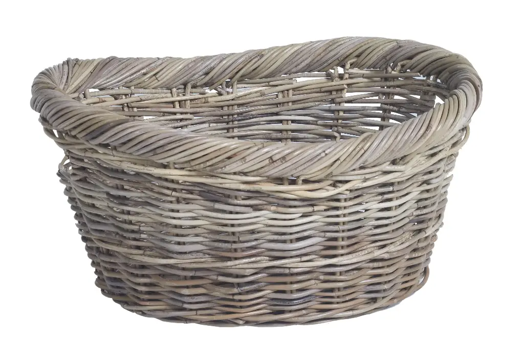 Rattan basket oval