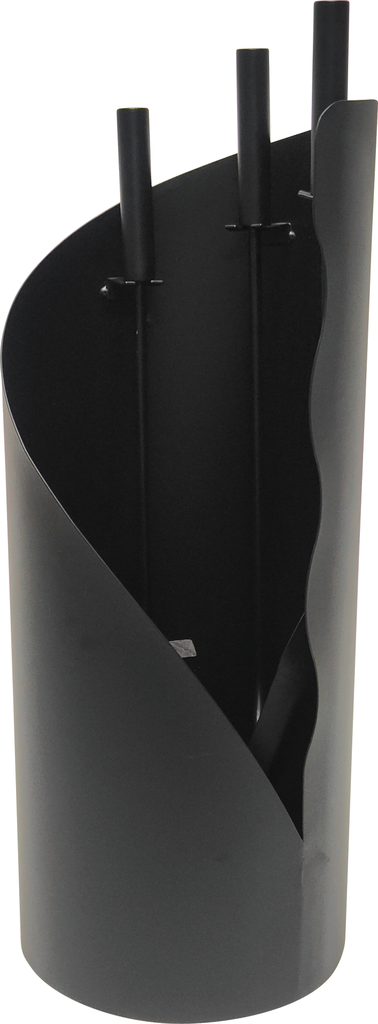 HAARDSET HEKLA 3-DELIG ZWART 55CM