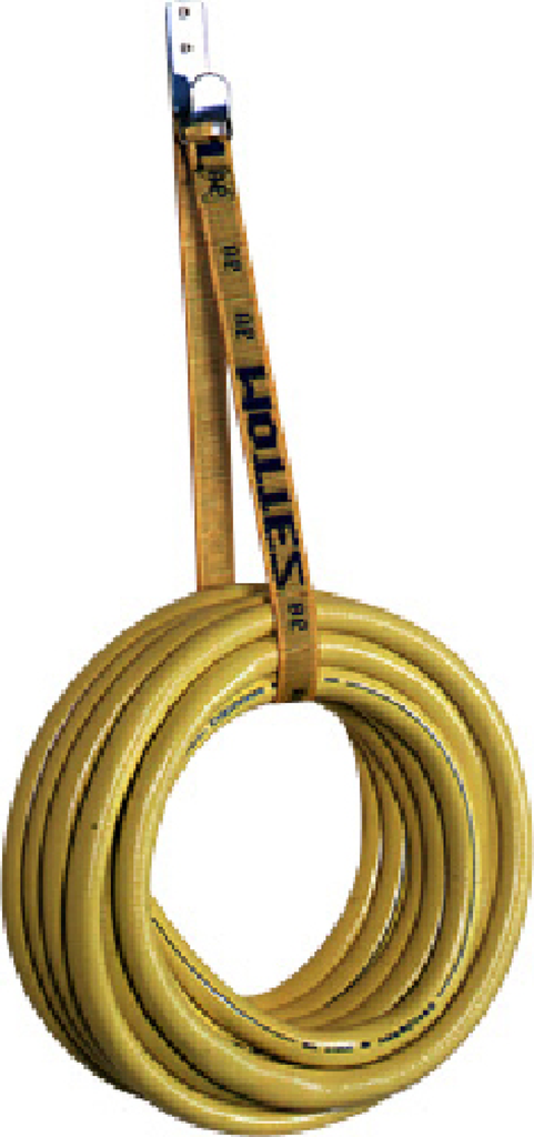 Galvanised hook with strap