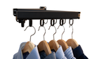 Three-piece wall mounted foldable drying rack 18 coat hangers