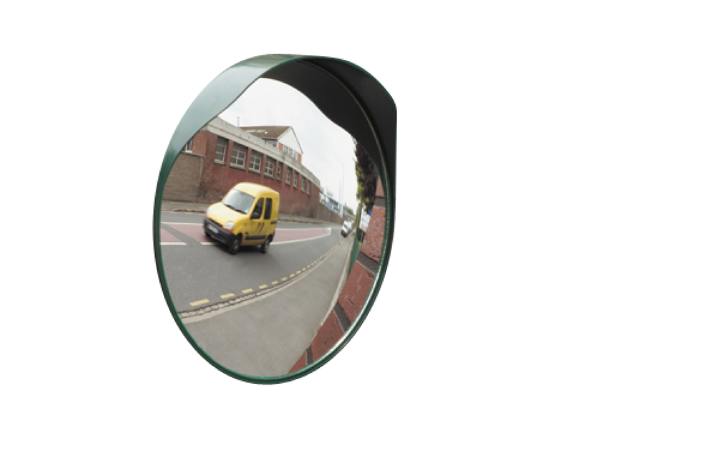 Convex traffic mirror