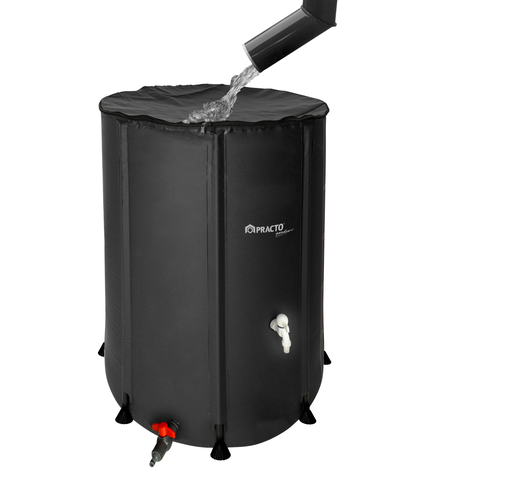 Foldable rain barrel 