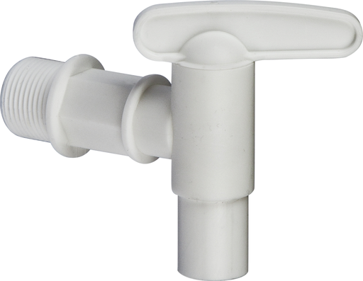 Plastic tap for rain barrel
