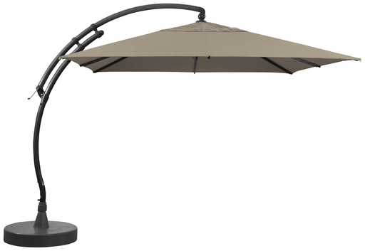 Parasol vierkant Olefin 300 + voet 