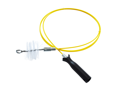 GLASVEZELBORSTEL VOOR PELLETKACHEL