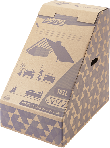 [ZMB788V] Carton rangement sous pente 