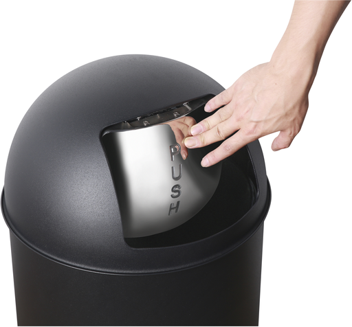 [EP435RN] Retro waste bin black 