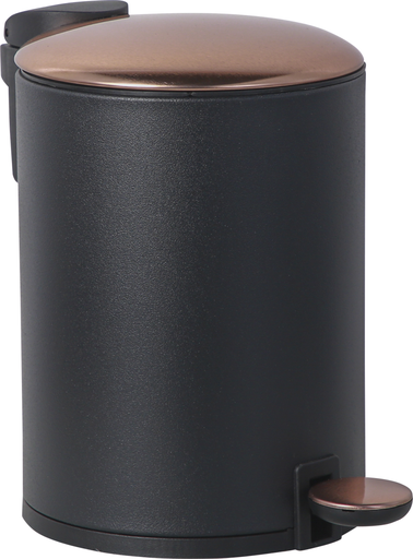 Pedal bin black + bronze 