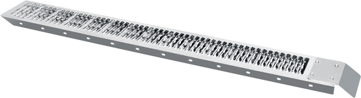 Oprijplaat mat staal 194cm