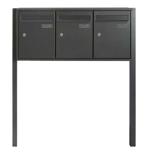 Upright multiple mailbox 