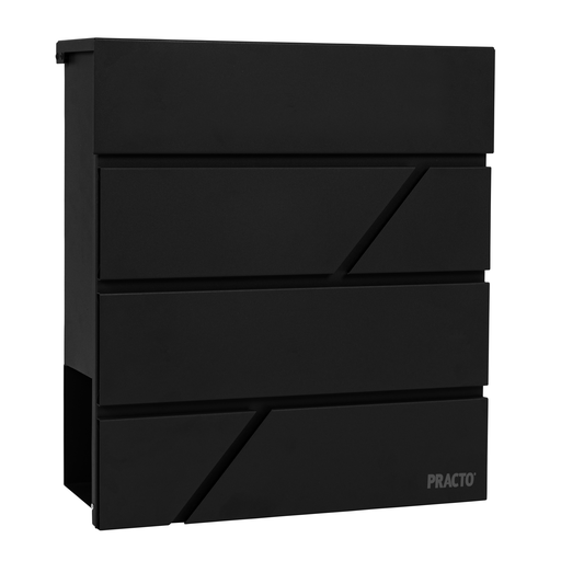 [B430N] BRIEVENBUS BORDEAUX MAT ZWART 