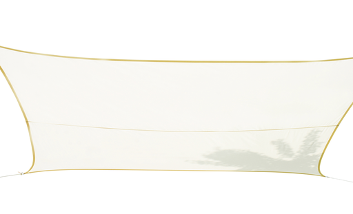 Voile d'ombrage polyester crème